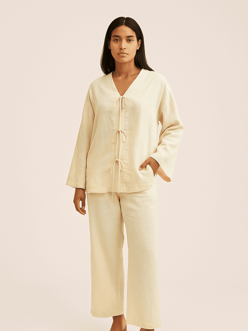 Butter Yellow Linen Coords
